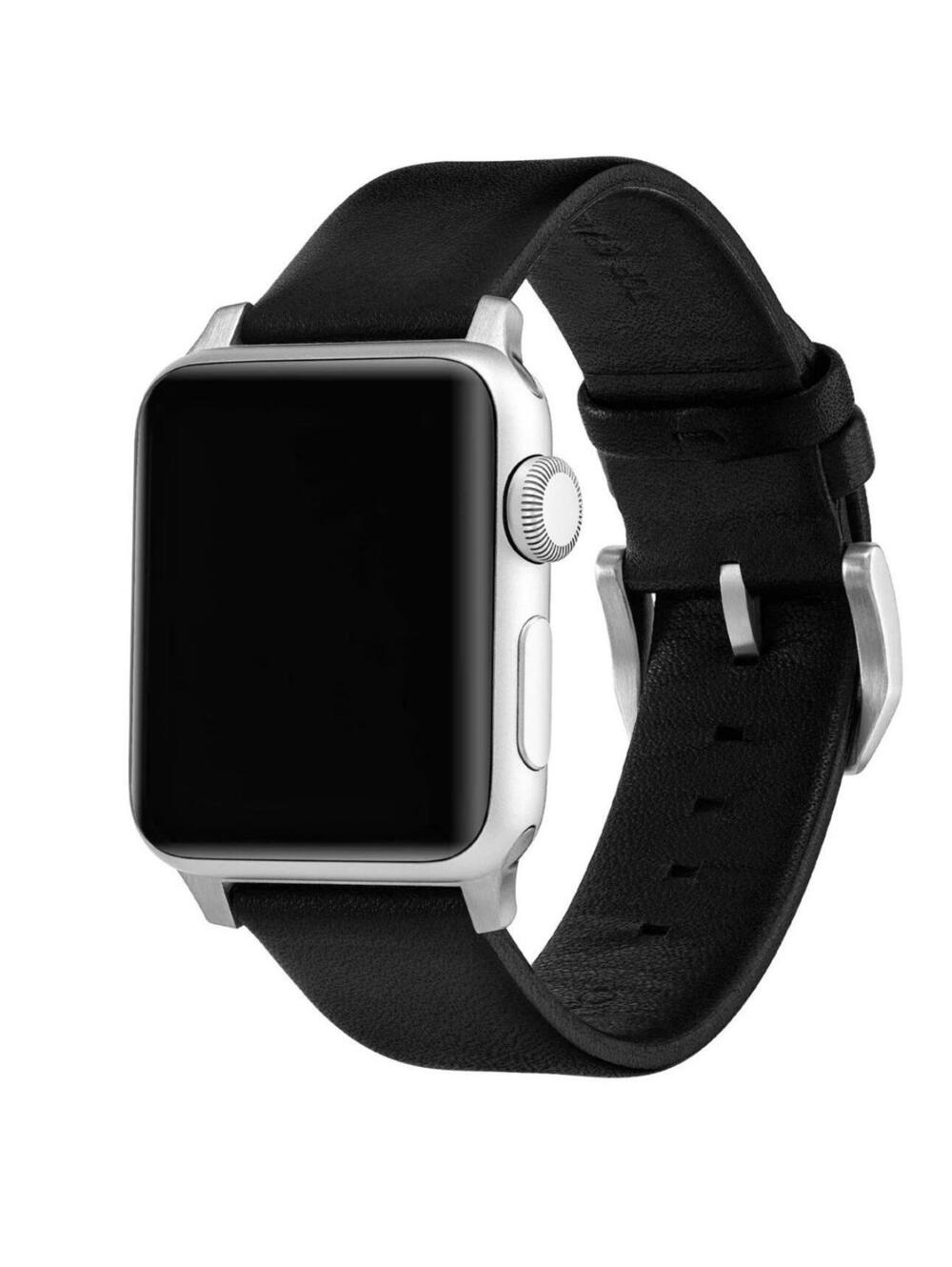 Manilla De Piel Para Apple Watch 42 Mm & 44 Mm Nueva De Color Negro - Picture 3 of 3